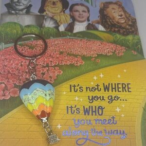 Mint Multicolor Hot Air Balloon Key chain